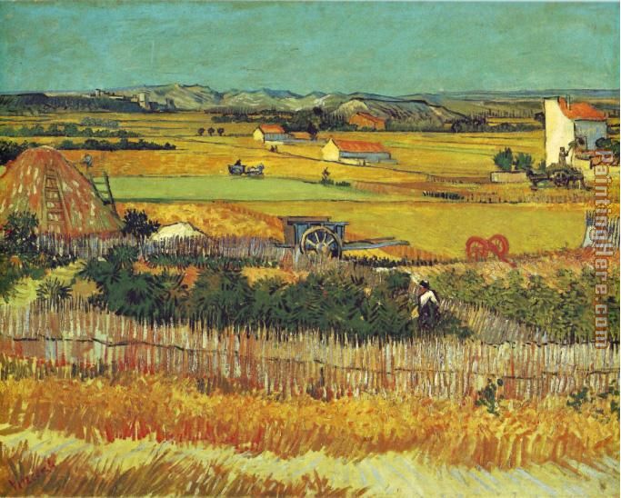 The Harvest Arles painting - Vincent van Gogh The Harvest Arles art painting